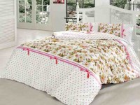Altinbasak Ранфорс Печатный 160*220 Fulya Pink